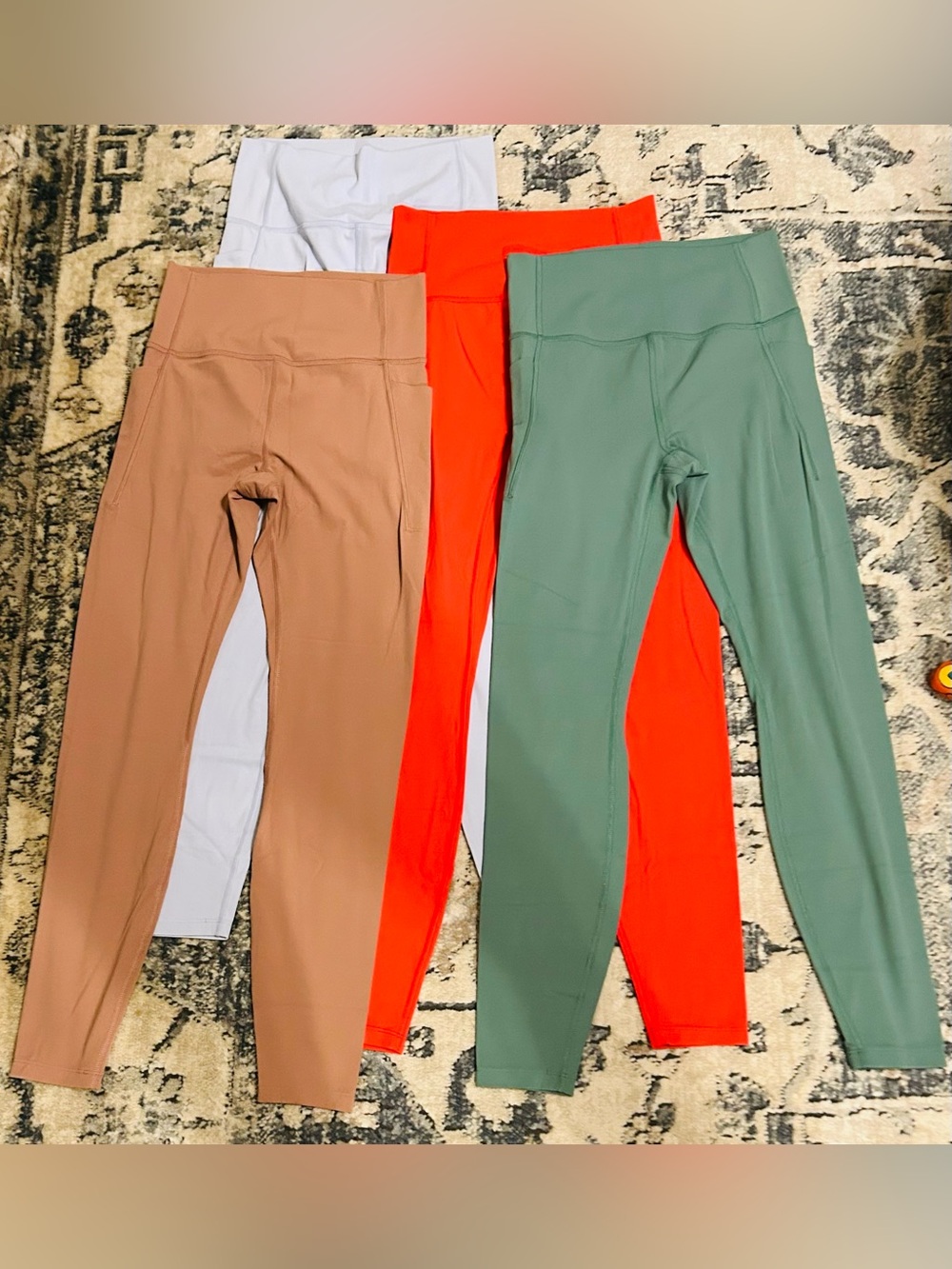 Ultra Soft High-Rise Pocketed Athletic Leggings - Four (4) Pairs - Sz S